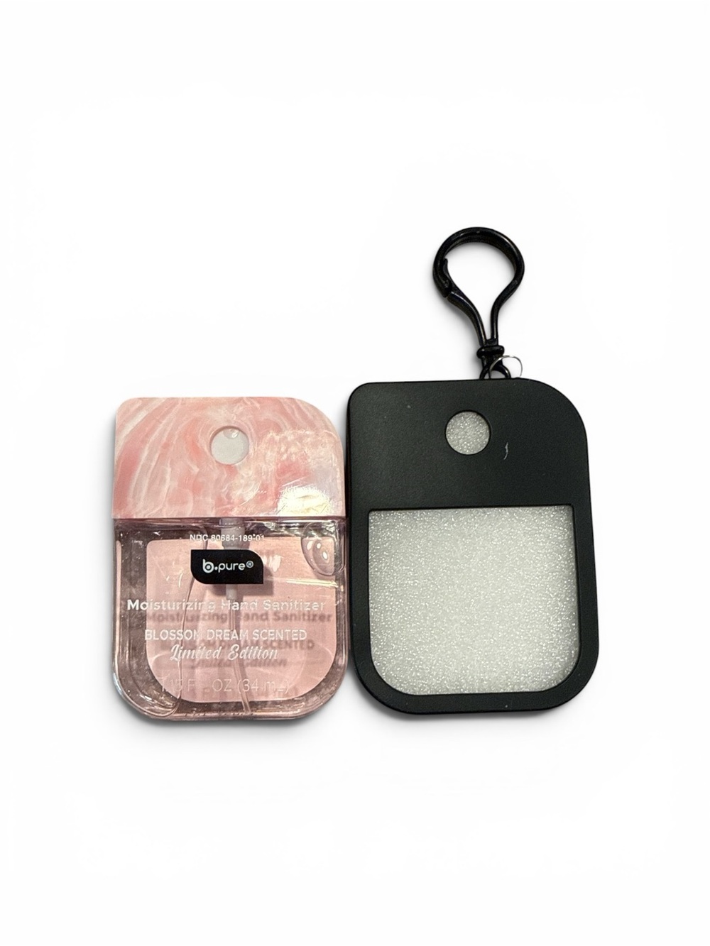 You choose Moisturizing Hand Sanitizer with Black Keychain Case